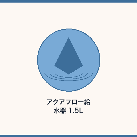アクアフロー給水器 1.5L